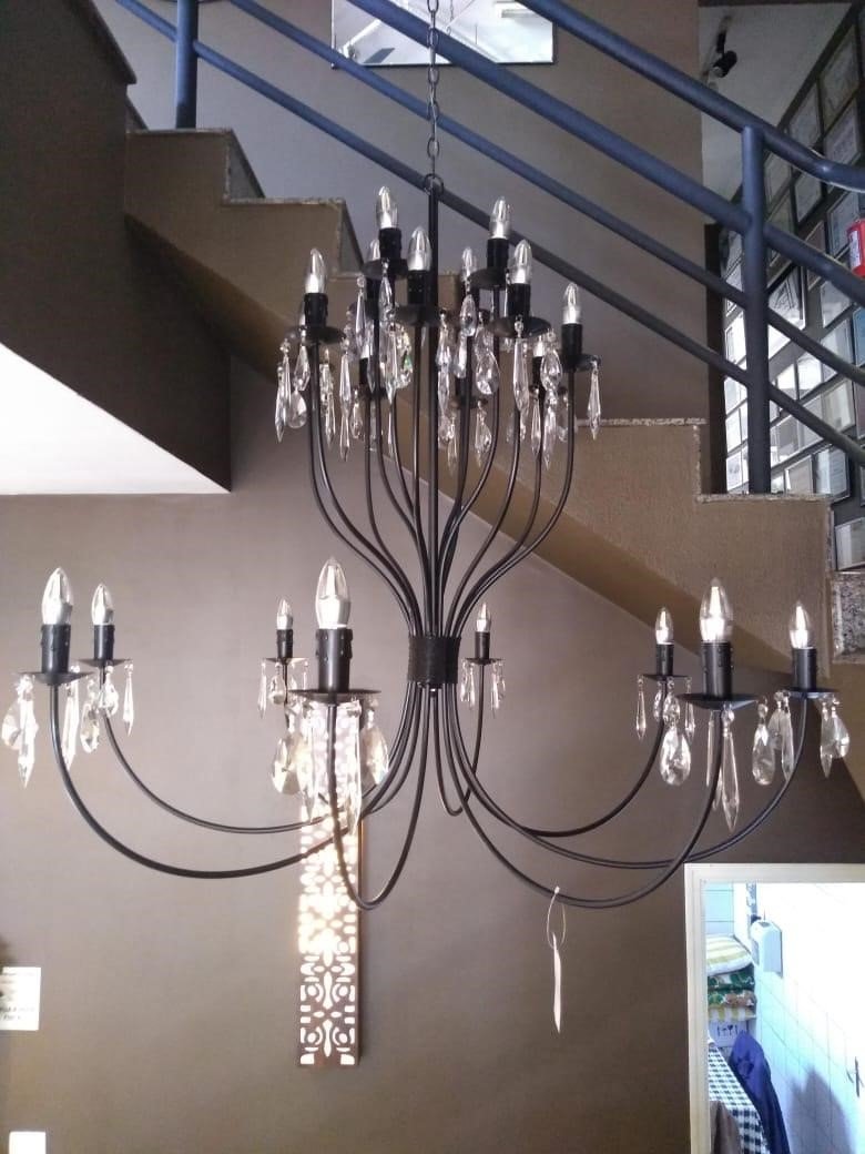 Imagem do produto COD LS: 002 - LUSTRE CASTIÇAl/ CRISTAL