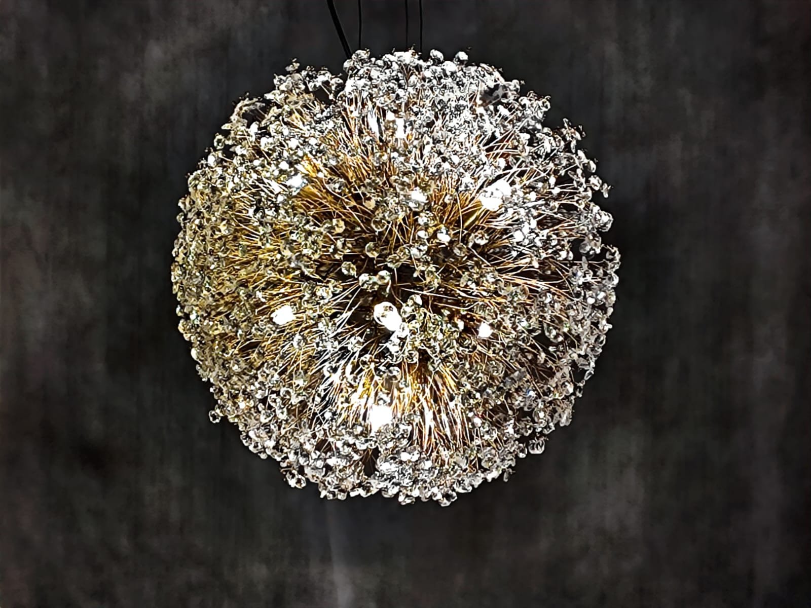 Imagem do produto COD PDN: 200 - LUSTRE CRISTAL BOLA NINHO