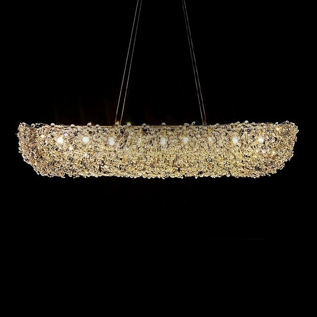 Imagem do produto COD LC: 180 - LUSTRE CRISTAL RETANGULAR