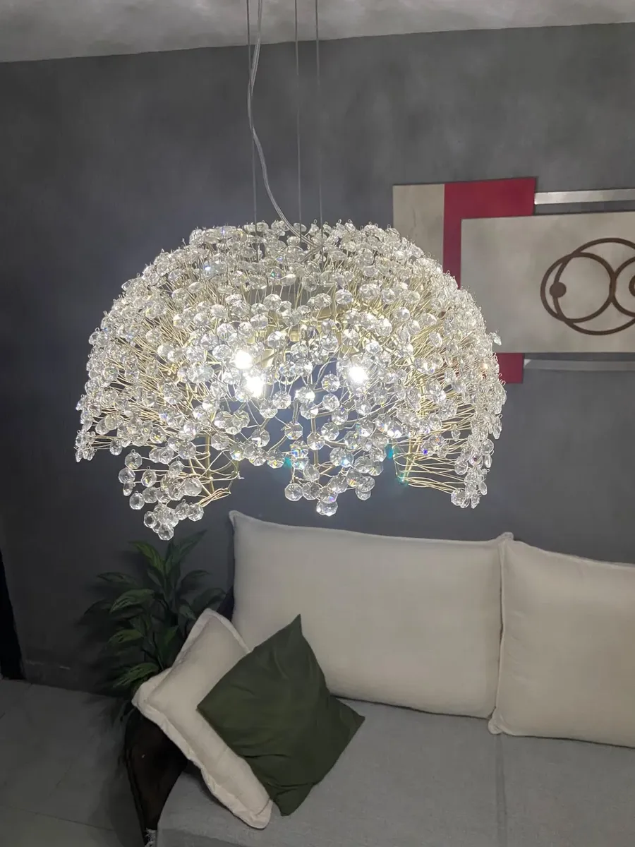 Lustre Cristal Meia Bola